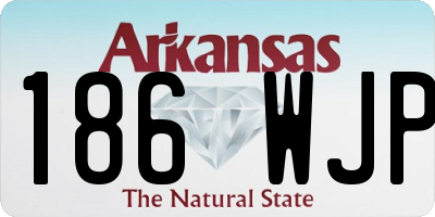 AR license plate 186WJP