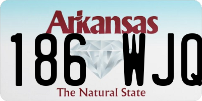AR license plate 186WJQ