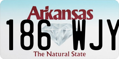 AR license plate 186WJY