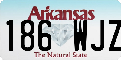 AR license plate 186WJZ