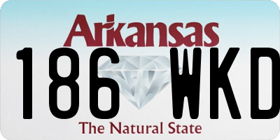 AR license plate 186WKD