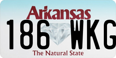AR license plate 186WKG