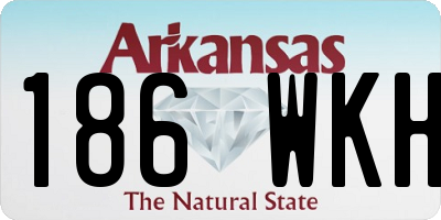 AR license plate 186WKH