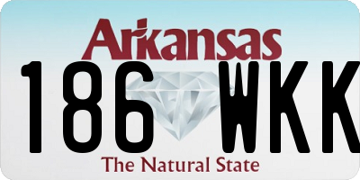 AR license plate 186WKK