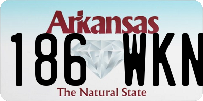 AR license plate 186WKN