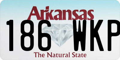 AR license plate 186WKP