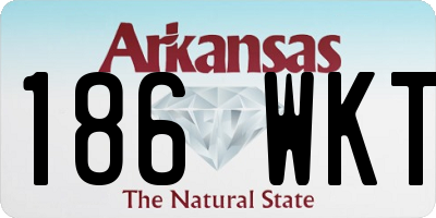 AR license plate 186WKT