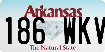 AR license plate 186WKV