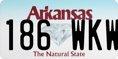 AR license plate 186WKW