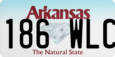 AR license plate 186WLC