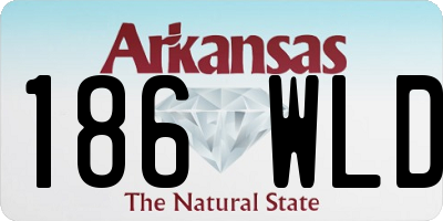AR license plate 186WLD