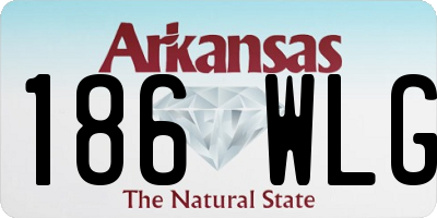 AR license plate 186WLG