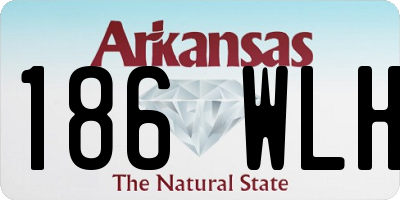 AR license plate 186WLH