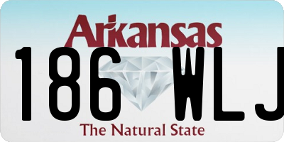 AR license plate 186WLJ