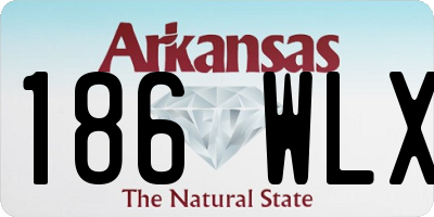 AR license plate 186WLX