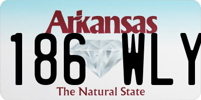 AR license plate 186WLY