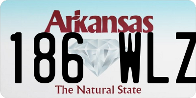 AR license plate 186WLZ