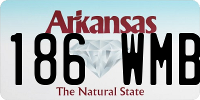 AR license plate 186WMB