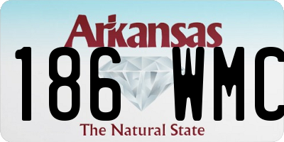 AR license plate 186WMC