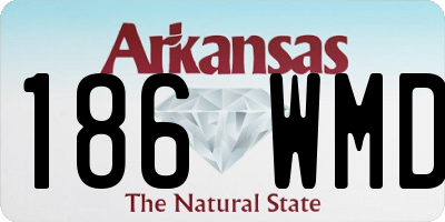 AR license plate 186WMD