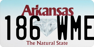 AR license plate 186WME