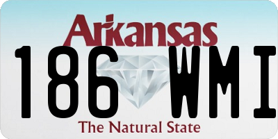 AR license plate 186WMI