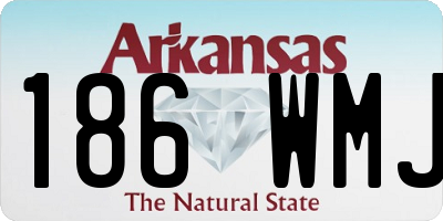 AR license plate 186WMJ