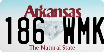 AR license plate 186WMK