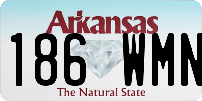 AR license plate 186WMN