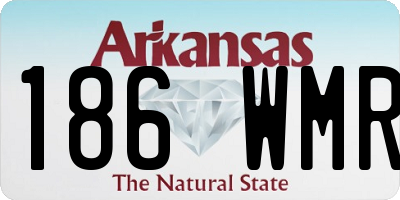 AR license plate 186WMR