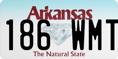 AR license plate 186WMT