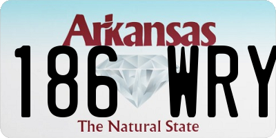 AR license plate 186WRY