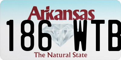 AR license plate 186WTB