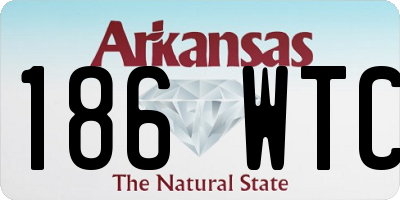 AR license plate 186WTC