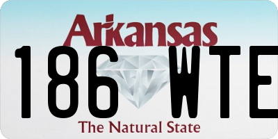 AR license plate 186WTE