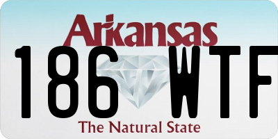 AR license plate 186WTF