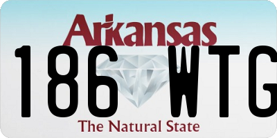 AR license plate 186WTG