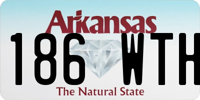AR license plate 186WTH