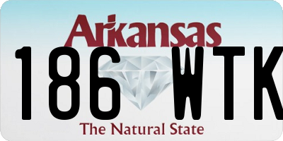 AR license plate 186WTK