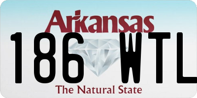 AR license plate 186WTL