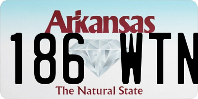 AR license plate 186WTN
