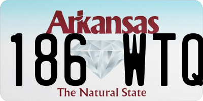 AR license plate 186WTQ