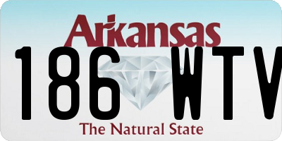 AR license plate 186WTV