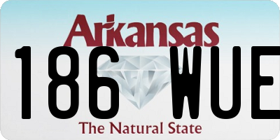 AR license plate 186WUE