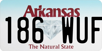 AR license plate 186WUF