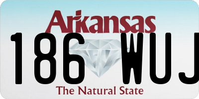 AR license plate 186WUJ