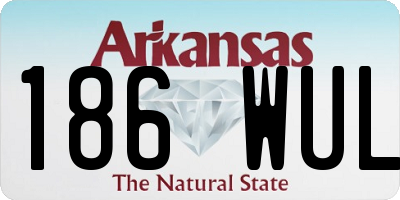 AR license plate 186WUL