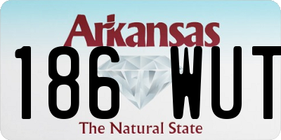 AR license plate 186WUT