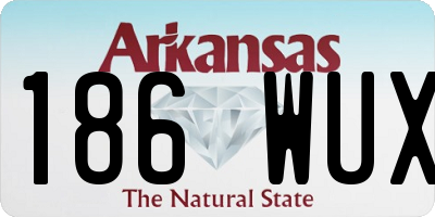 AR license plate 186WUX