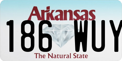 AR license plate 186WUY